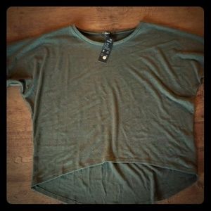 Oversized olive green sweater